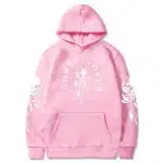 Rock Band Guns N' Roses Skull Rose Flower Pink Unisex Hoodie