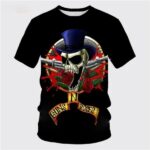 Screaming Skull Top Hat Blood Guns N' Roses Graphic Unisex T-Shirt