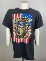Vintage 1991 Guns N' Roses Skull American Flag Concert Unisex T-Shirt