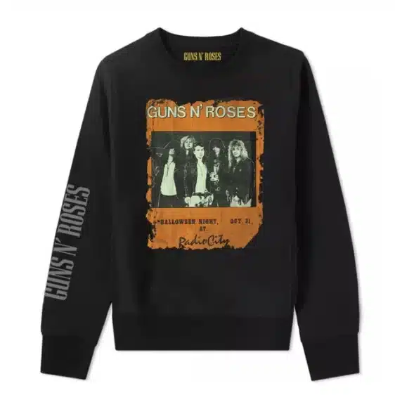 Vintage Guns N' Roses Halloween Radio City Unisex Sweatshirt