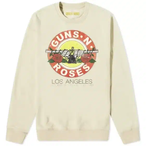 Vintage Guns N' Roses Los Angeles Beige Unisex Sweatshirt