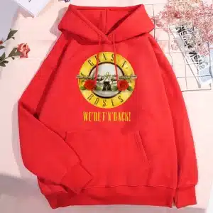 We're F'N Back! Guns N' Roses Classic Logo Red Unisex Hoodie