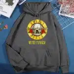We're F'N Back! Guns N' Roses Logo Dark Gray Unisex Hoodie