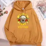 We're F'N Back! Guns N' Roses Logo Khaki Unisex Hoodie