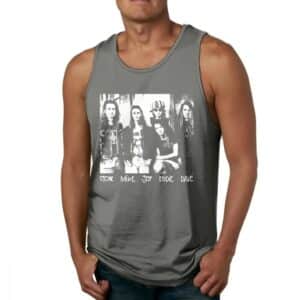 Pearl Jam Band Members Name Portrait Dark Gray Men's Tank Top