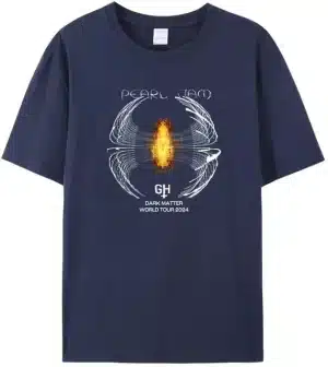 Pearl Jam Dark Matter 2024 Tour Navy Blue Unisex T-Shirt