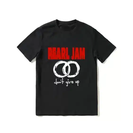 Pearl Jam Don’t Give Up Interlock Circles Black Unisex T-Shirt