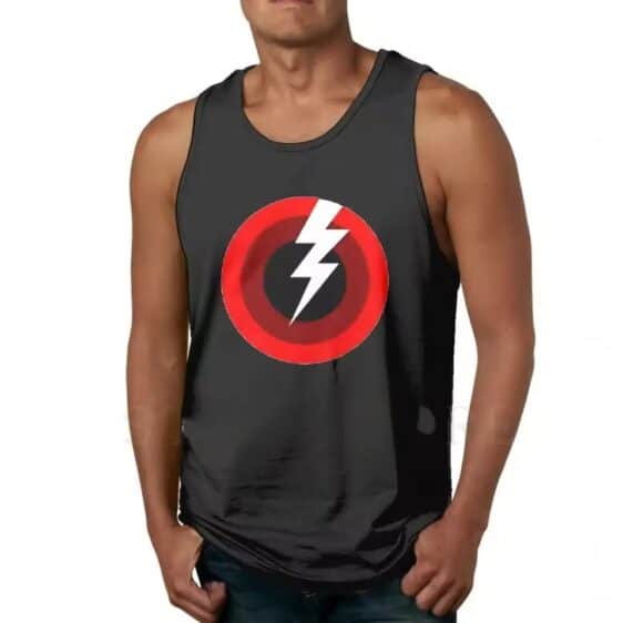 Pearl Jam Lightning Bolt Studio Album Circle Black Men's Tank Top