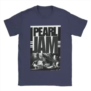 Pearl Jam Navy Blue Band Concert Photo Unisex T-Shirt