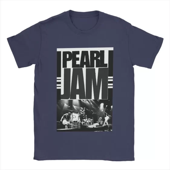 Pearl Jam Navy Blue Band Concert Photo Unisex T-Shirt