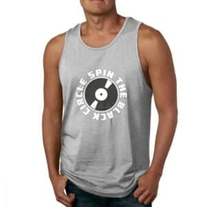 Pearl Jam Spin the Black Circle Vinyl Record Gray Men's Tank Top