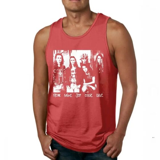 Red Pearl Jam Band Members Name Portrait Men's Tank Top