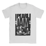 Rock Band Pearl Jam Live Stage Photo White Unisex T-Shirt