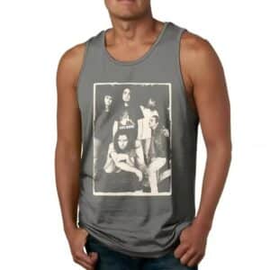 Vintage Pearl Jam Members Band Photo Dark Gray Men's Tank Top