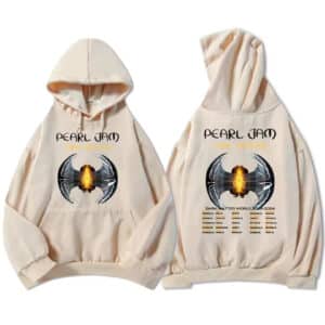 Beige Pearl Jam Dark Matter World Tour 2024 Unisex Hoodie