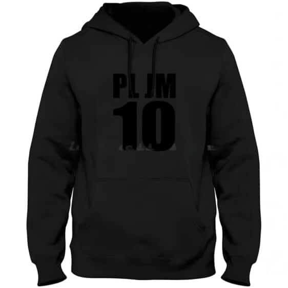 Black Pearl Jam 10 PL JM Minimalist Men's Hoodie