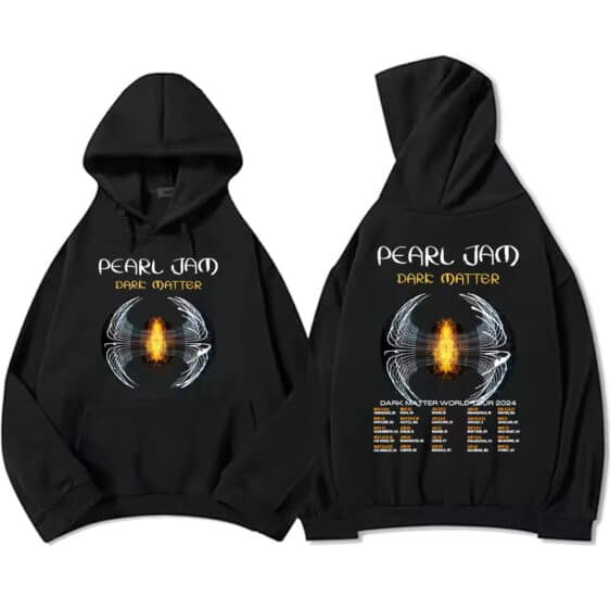 Black Pearl Jam Dark Matter World Tour 2024 Unisex Hoodie