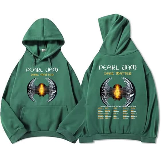 Dark Matter World Tour Pearl Jam Dark Green Unisex Hoodie