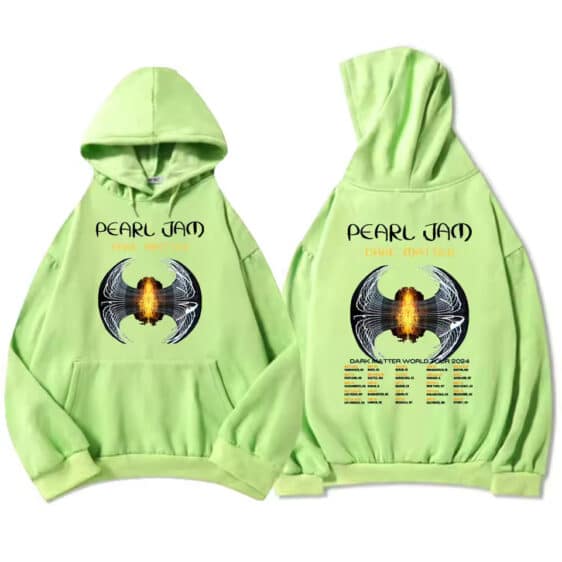 Dark Matter World Tour Pearl Jam Light Green Unisex Hoodie