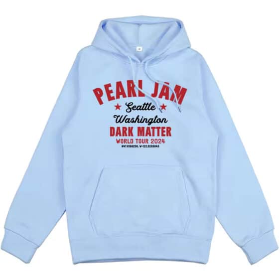 Light Blue Pearl Jam Seattle Dark Matter Tour Unisex Hoodie