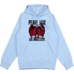 Los Angeles Pearl Jam Angel Poster Light Blue Unisex Hoodie