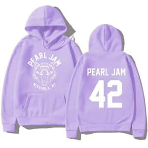 Pearl Jam 42 Missoula MT Grizzly Bear Purple Unisex Hoodie