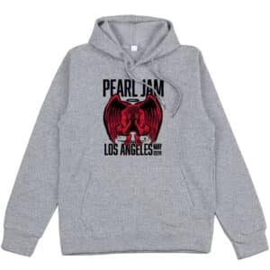 Pearl Jam Band Los Angeles 2024 Angel Gray Unisex Hoodie