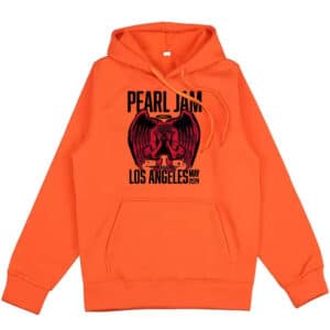 Pearl Jam Band Los Angeles 2024 Angel Orange Unisex Hoodie