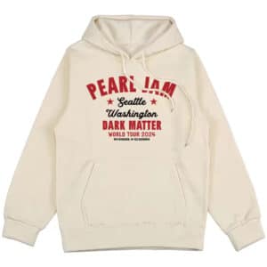 Pearl Jam Band Seattle Dark Matter Tour Khaki Unisex Hoodie