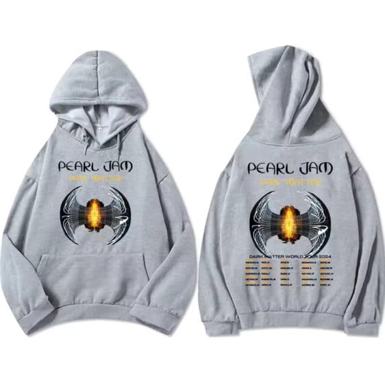 Pearl Jam Dark Matter World Tour 2024 Gray Unisex Hoodie