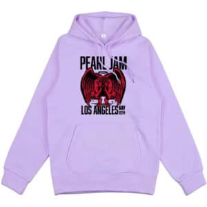 Pearl Jam Los Angeles 2024 Angel Halo Purple Unisex Hoodie