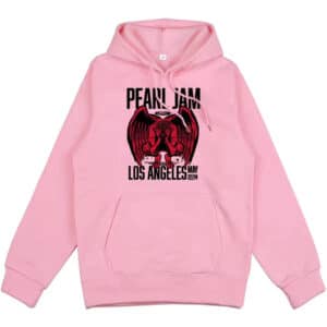 Pink Pearl Jam Los Angeles 2024 Devil Art Unisex Hoodie