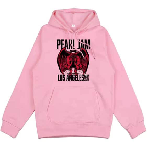 Pink Pearl Jam Los Angeles 2024 Devil Art Unisex Hoodie