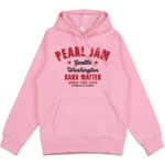 Seattle Dark Matter Tour Pearl Jam Logo Pink Unisex Hoodie