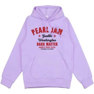 Seattle Dark Matter Tour Pearl Jam Logo Purple Unisex Hoodie