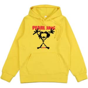 Yellow Pearl Jam Alive Stickman Graphic Unisex Hoodie