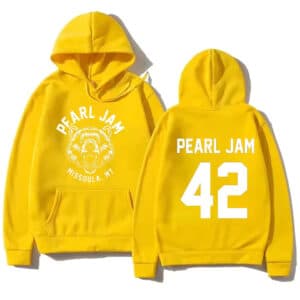 Yellow Pearl Jam Band 42 Missoula MT Grizzly Unisex Hoodie