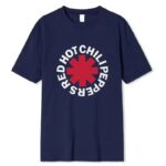 Classic Navy Red Hot Chili Peppers Band Logo Unisex T-Shirt