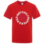Classic Red Hot Chili Peppers Bold Red Logo Unisex T-Shirt