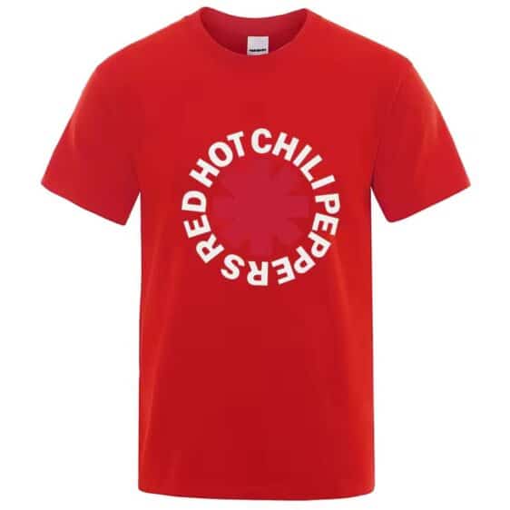 Classic Red Hot Chili Peppers Bold Red Logo Unisex T-Shirt