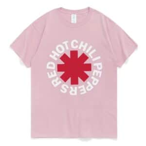 Red Hot Chili Peppers Band Logo Pastel Pink Unisex T-Shirt