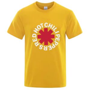 Red Hot Chili Peppers Band Logo Yellow Unisex T-Shirt