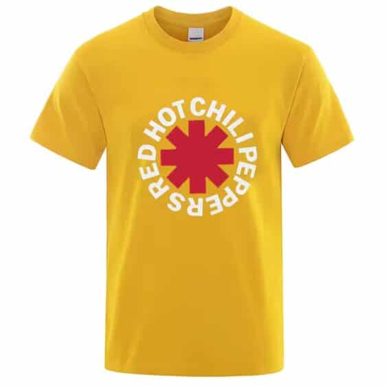 Red Hot Chili Peppers Band Logo Yellow Unisex T-Shirt