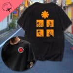 Red Hot Chili Peppers Band Members Art Black Men's T-Shirt