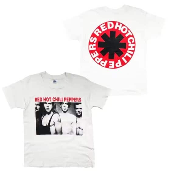 Red Hot Chili Peppers Classic Band Photo White Unisex T-Shirt