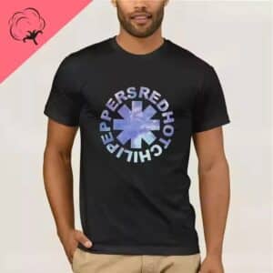 Red Hot Chili Peppers Cloudy Sky Logo Black Men's T-Shirt