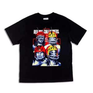 Red Hot Chili Peppers Football Helmet Black Unisex T-Shirt