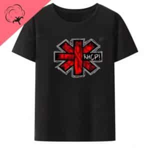 Red Hot Chili Peppers Grunge Band Logo Black Unisex T-Shirt