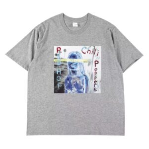 Red Hot Chili Peppers Negative Blur Art Gray Unisex T-Shirt