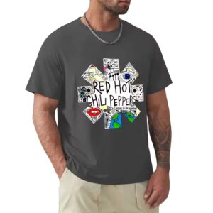 Rock Band Red Hot Chili Peppers Doodle Gray Men's T-Shirt